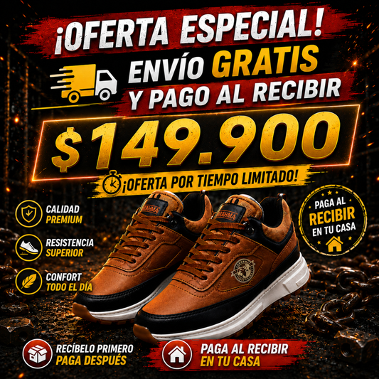 Tenis Brahma Cuero - Ultimas unidades