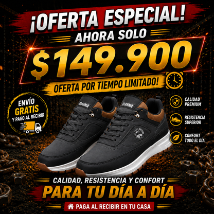 Tenis Brahma Cuero - Ultimas unidades