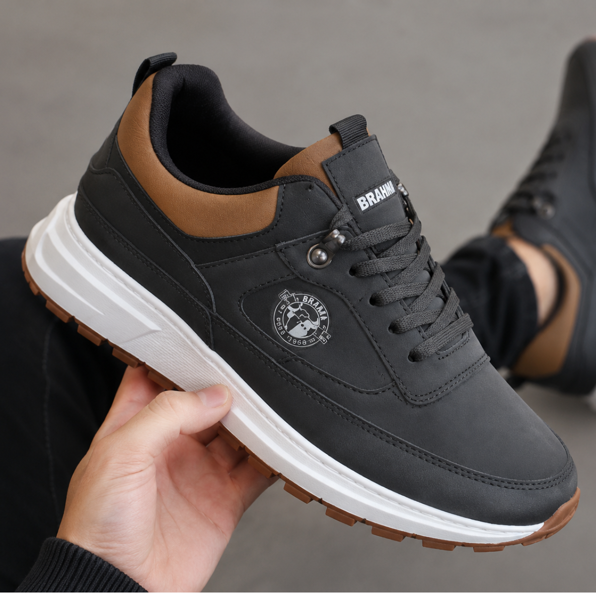 Tenis Brahma Cuero - Ultimas unidades